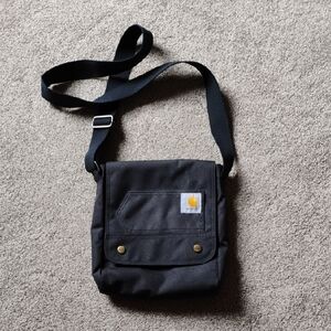 Carhartt Black Crossbody Snap Bag **FREE SHIPPING**
